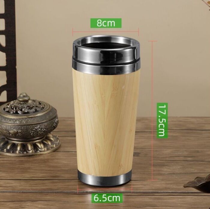 Stainless Steel Coffee Mug Tumbler, Reusable, (Double Walled 400 ml) Customised Gifting Cup | customised Tumbler | customised Bamboo Tumbler