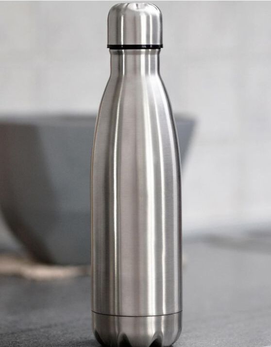 Stainless Steel Silver Bottle Double Wall