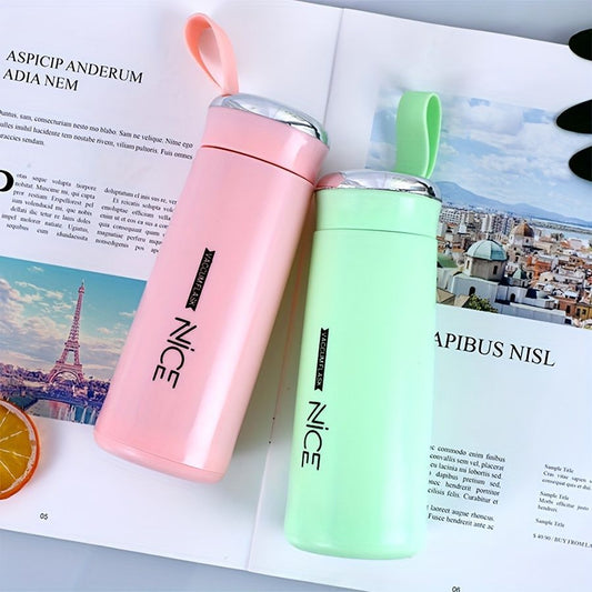 Glass Water Bottle with Silicone Protection Sleeve Cover Water Bottle Perfect for Gifting Purpose Men and Women - Multicolor